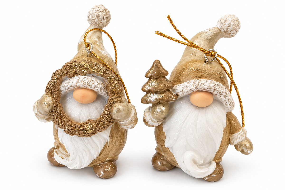 Pareja de Gnomos (Ornamentos) Set of 2