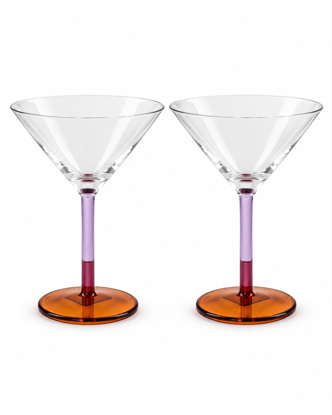 Set de 2 Copas con Mango Bicolor