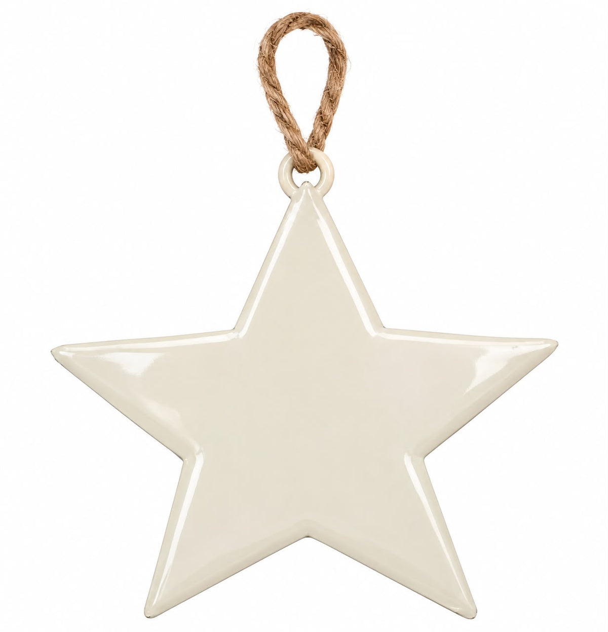 Estrella Blanca en Cerámica (Ornamento)