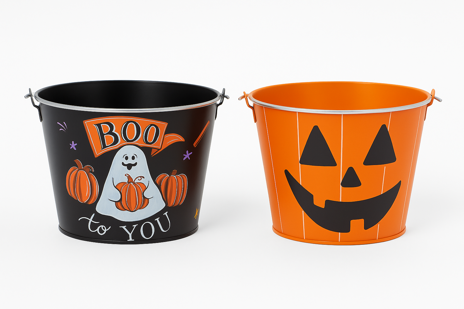 Set/2 Halloween Candy Pail
