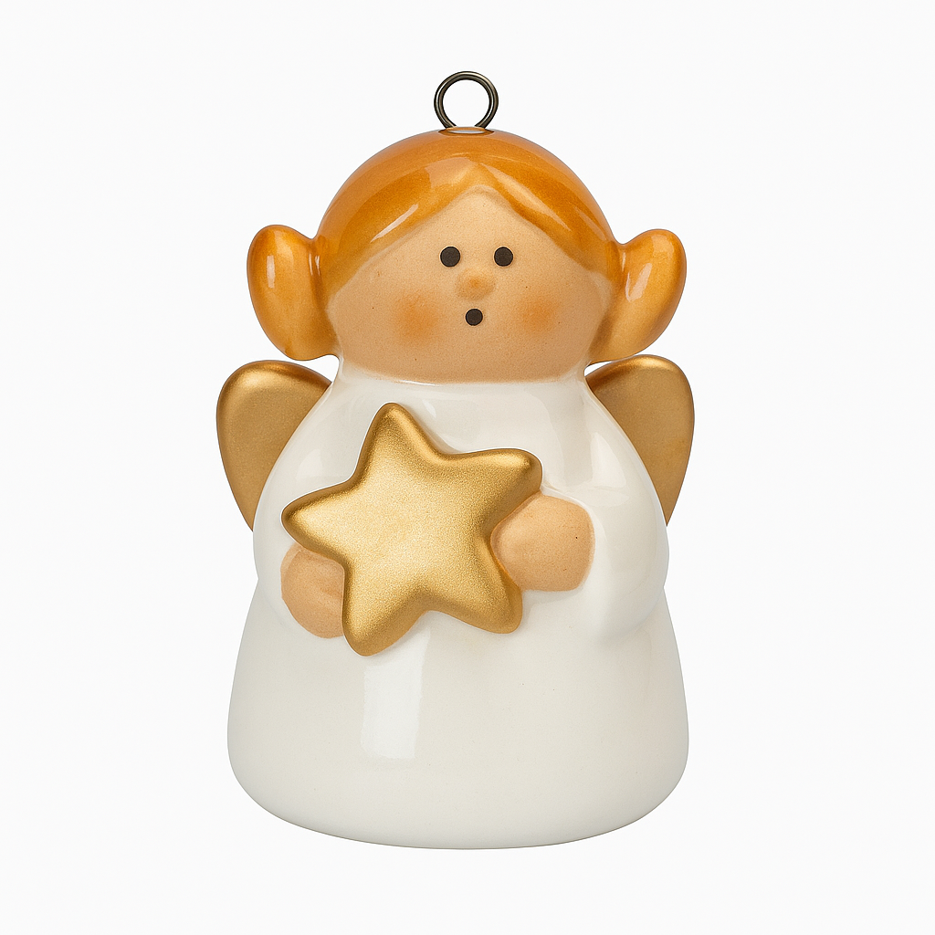 Adorno Navideño Ángel de Cerámica