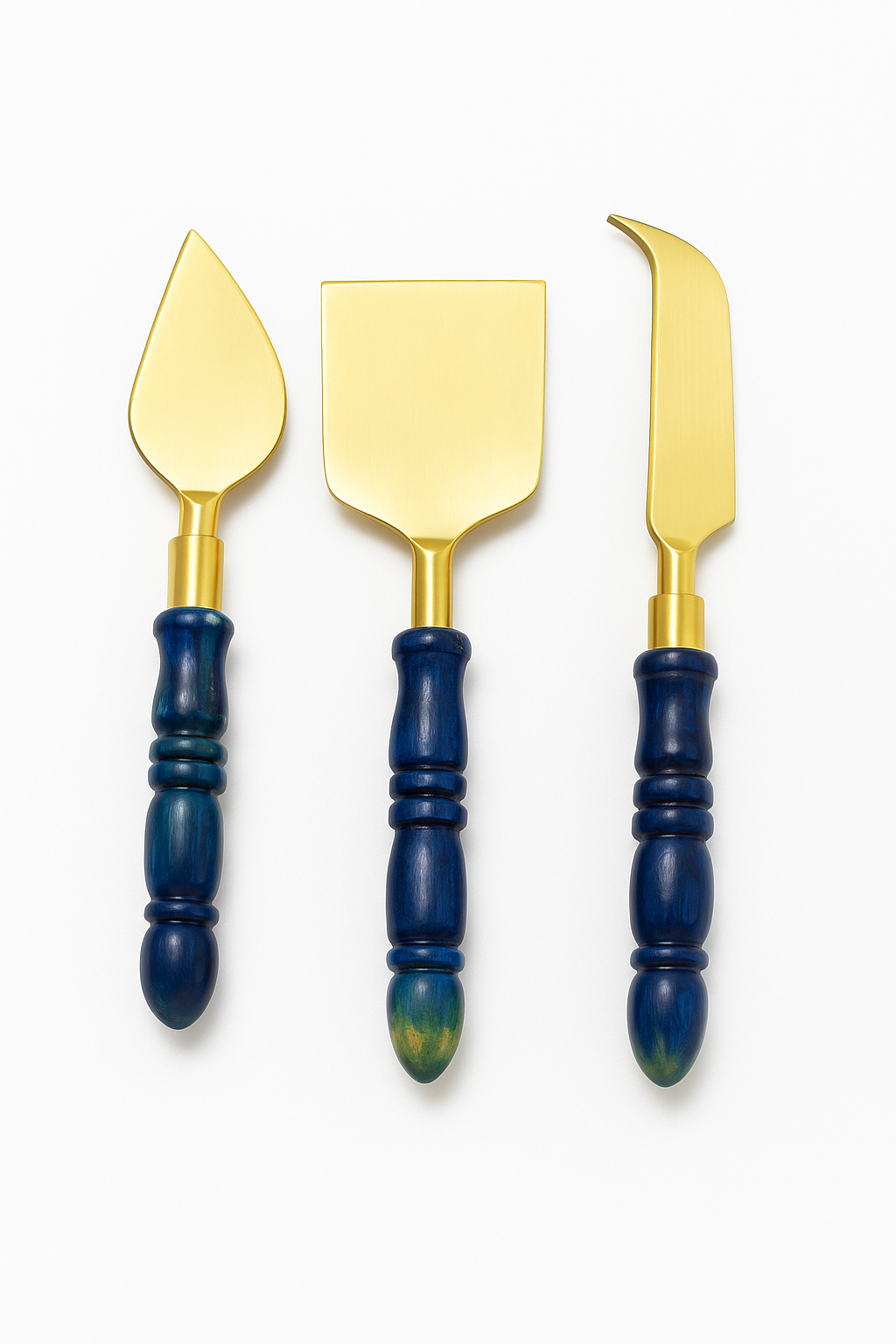 S/3 Steel Cheese Blue Knives
