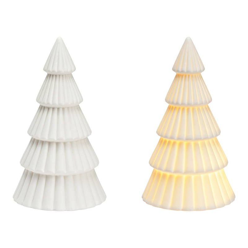 Ornament - White Christmas Tree - Cristal