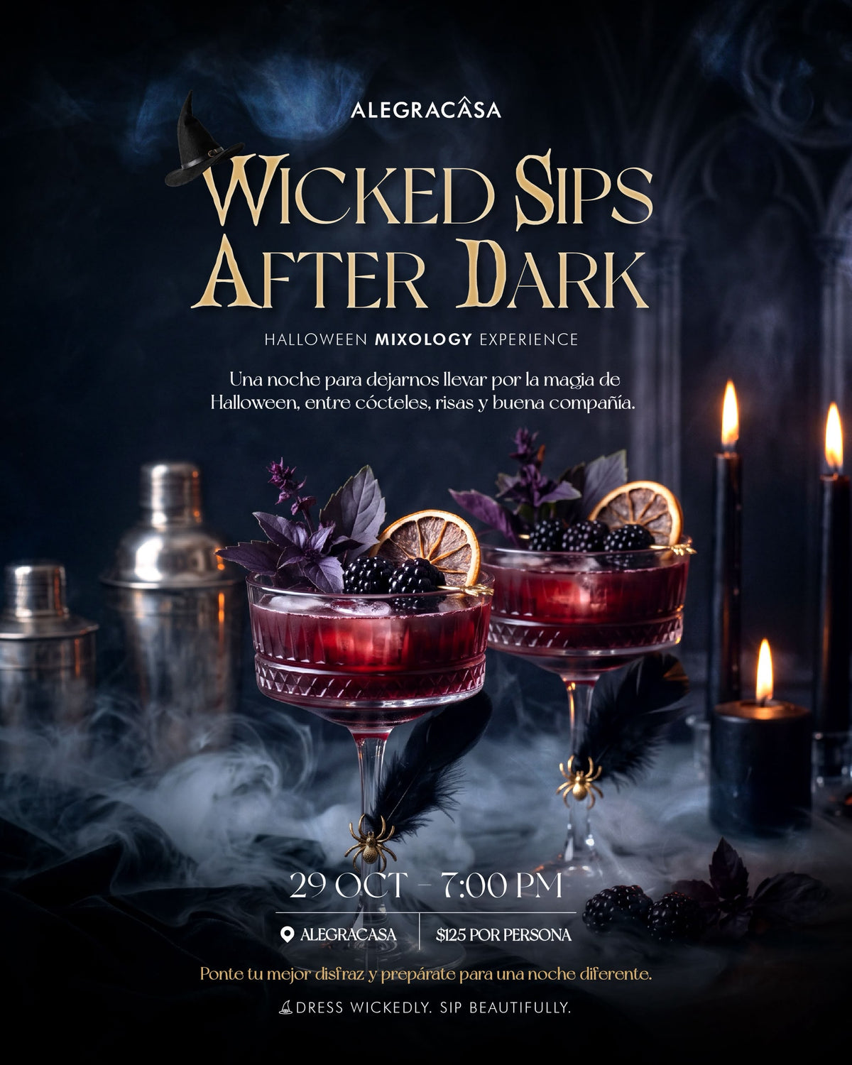Wicked Sips After Dark 🖤 Halloween Mixology Experience