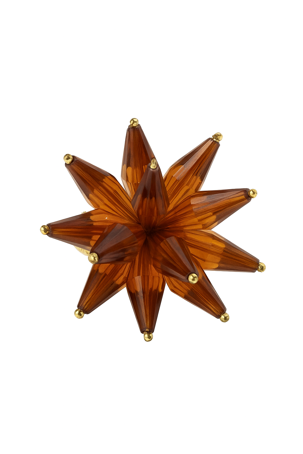 Set/4 Flower Ambar Napkin ring