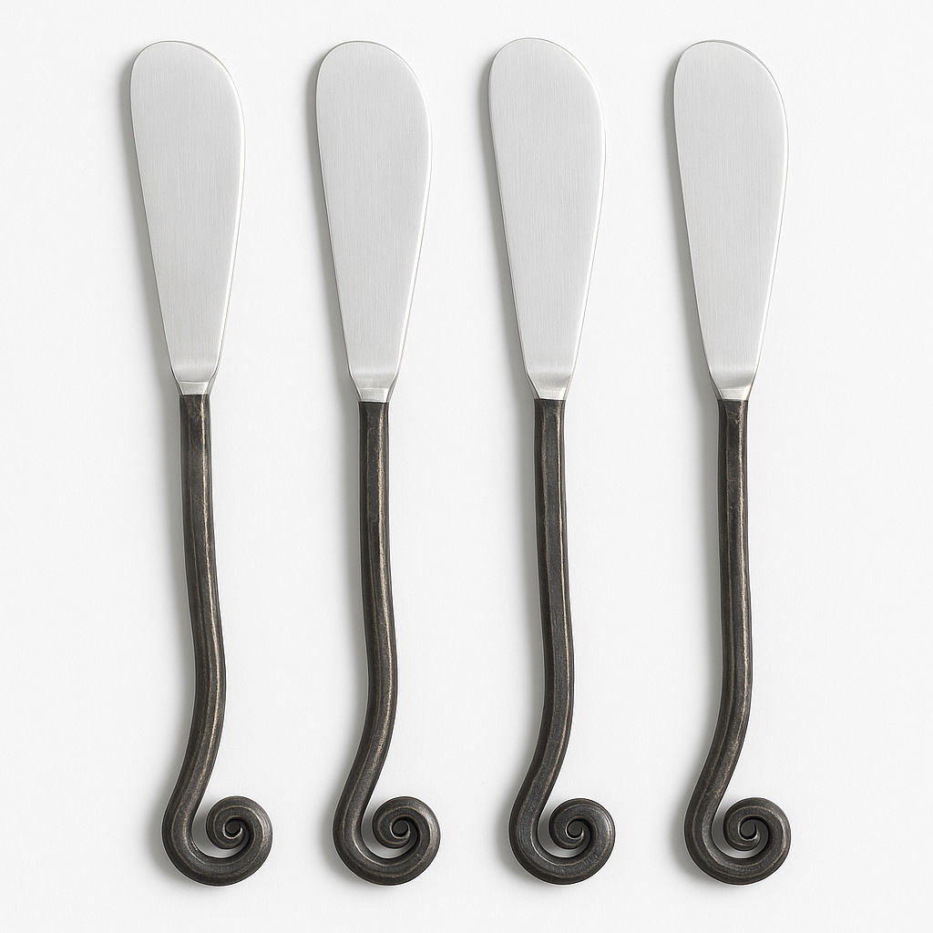 Set de 4 Untadores de Acero con Mango Forjado
