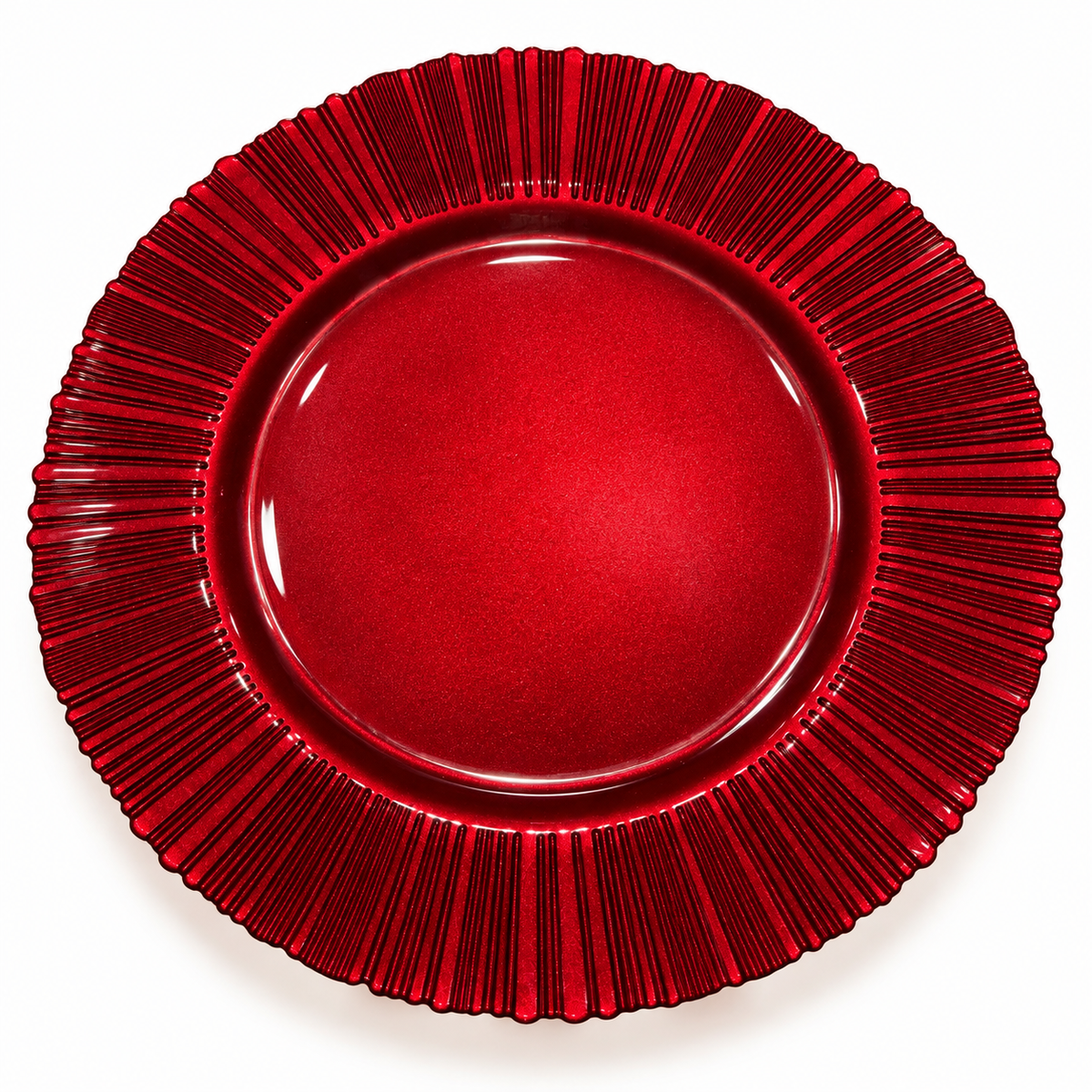 Red Radiance Charger Plate