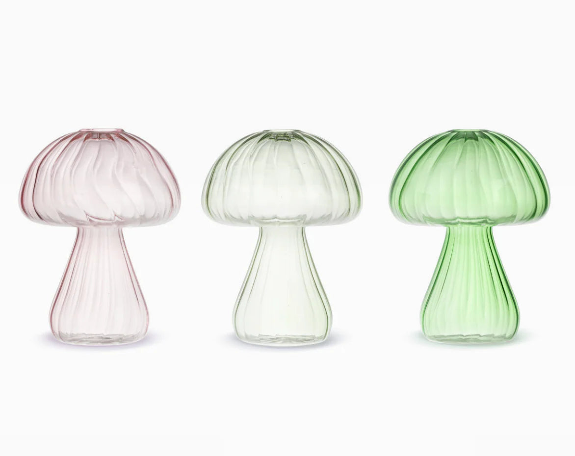 Dark Green Mushroom Vase