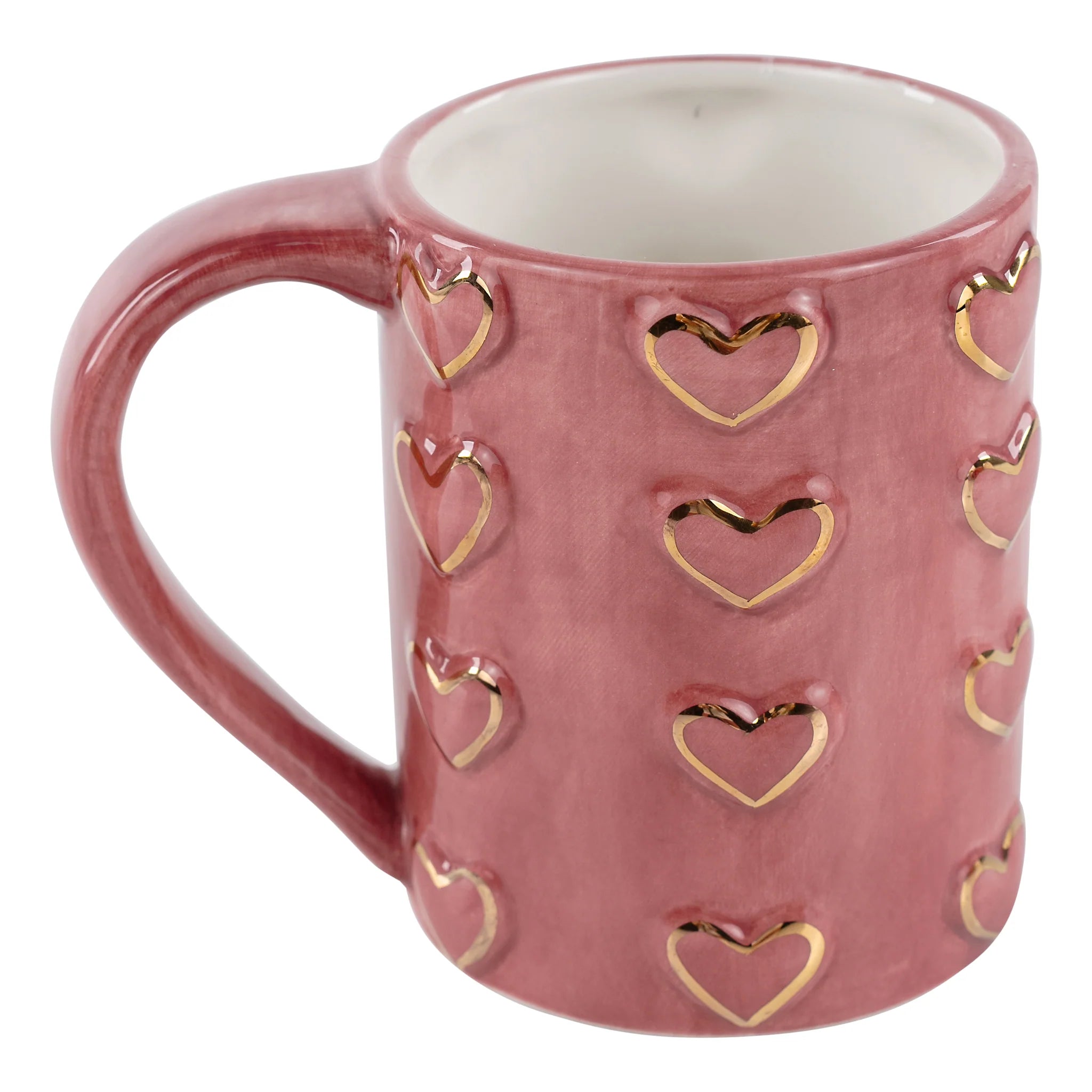 Heart Pink & Gold - Mug