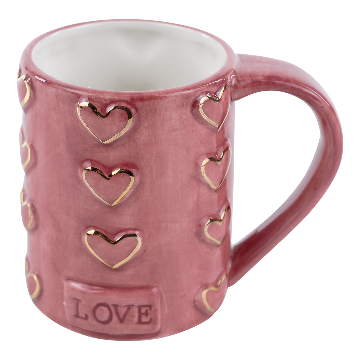 Heart Pink & Gold - Mug