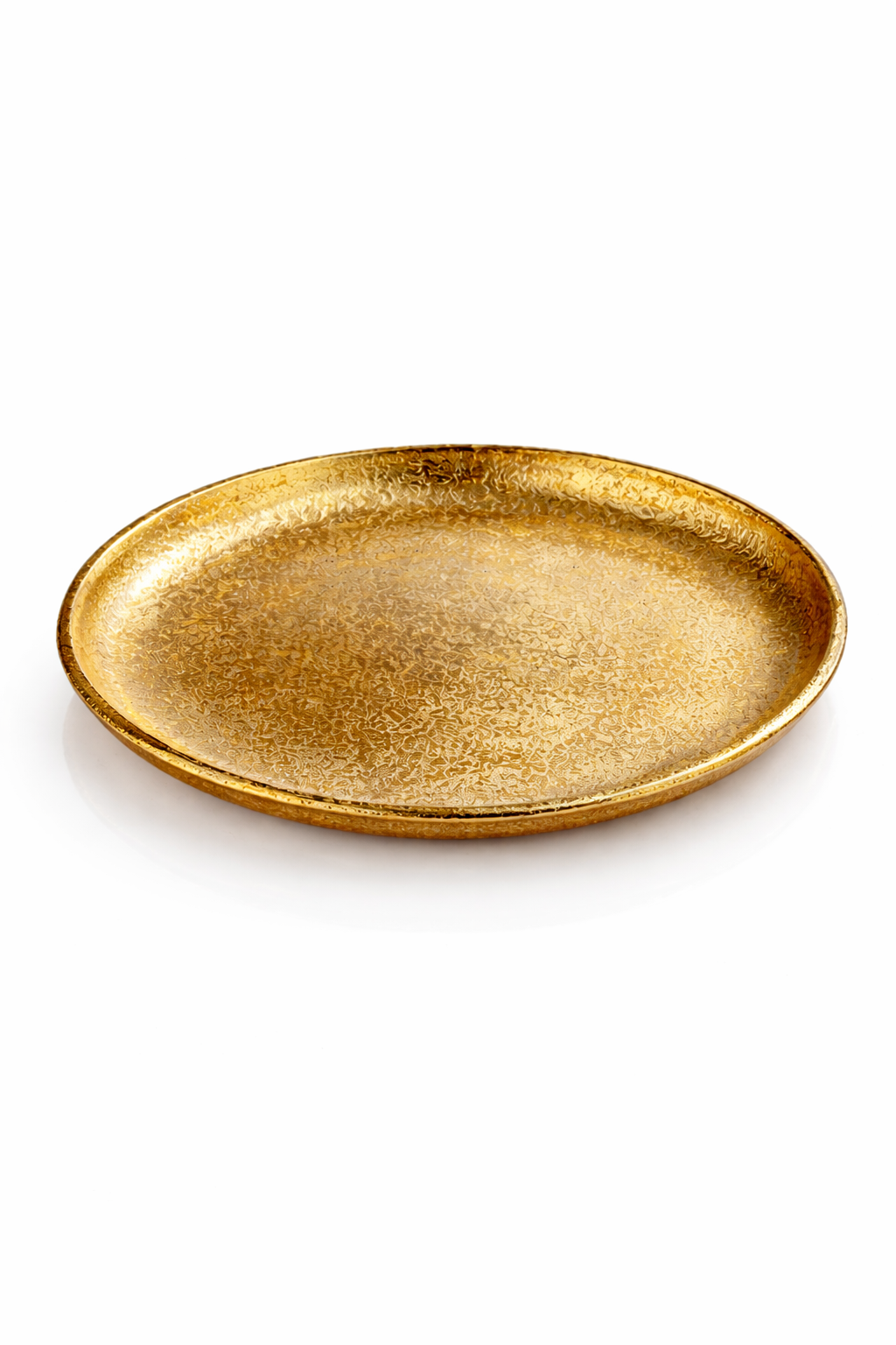 Plato decorativo dorado