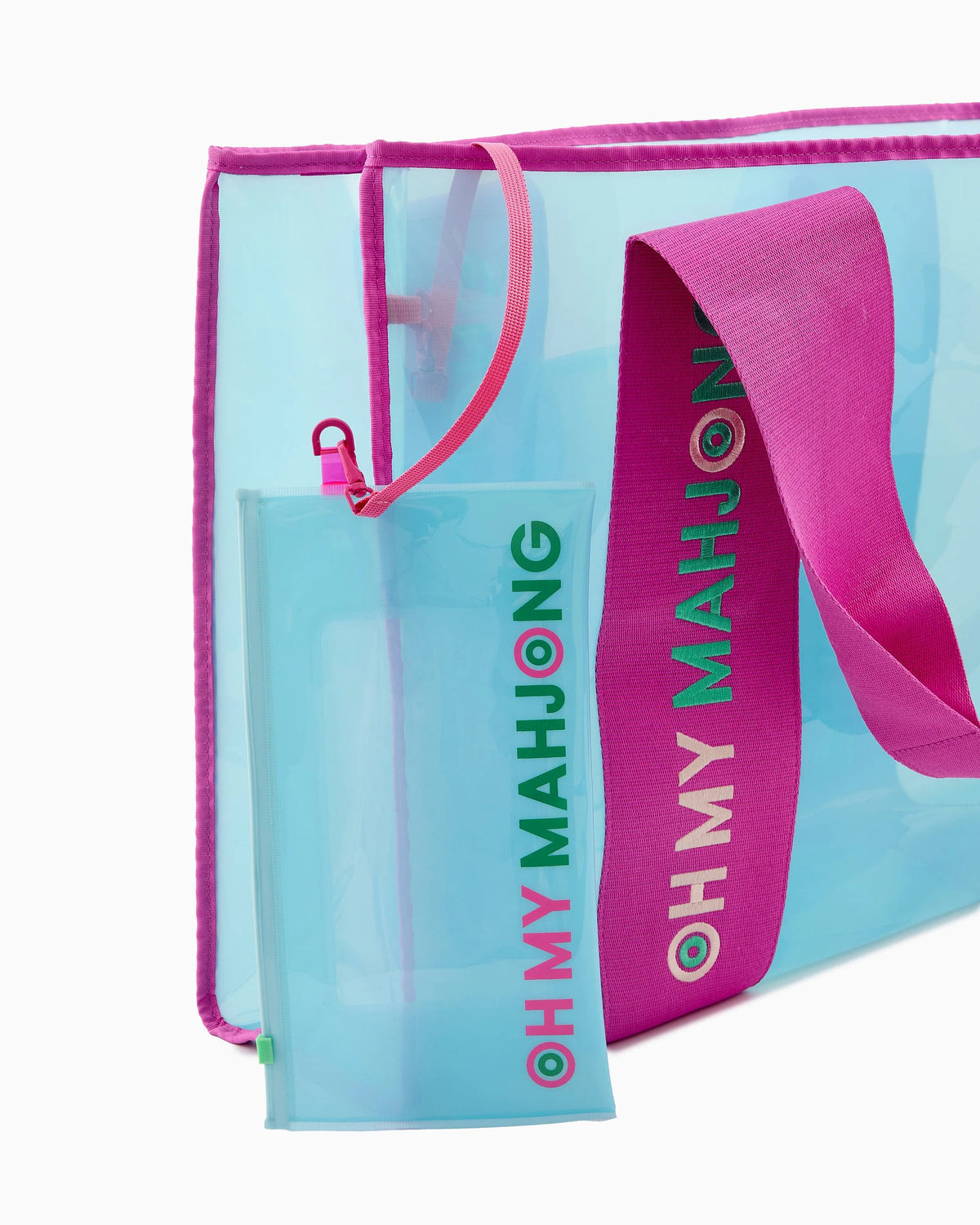 Blue Beach Bag - Mahjong