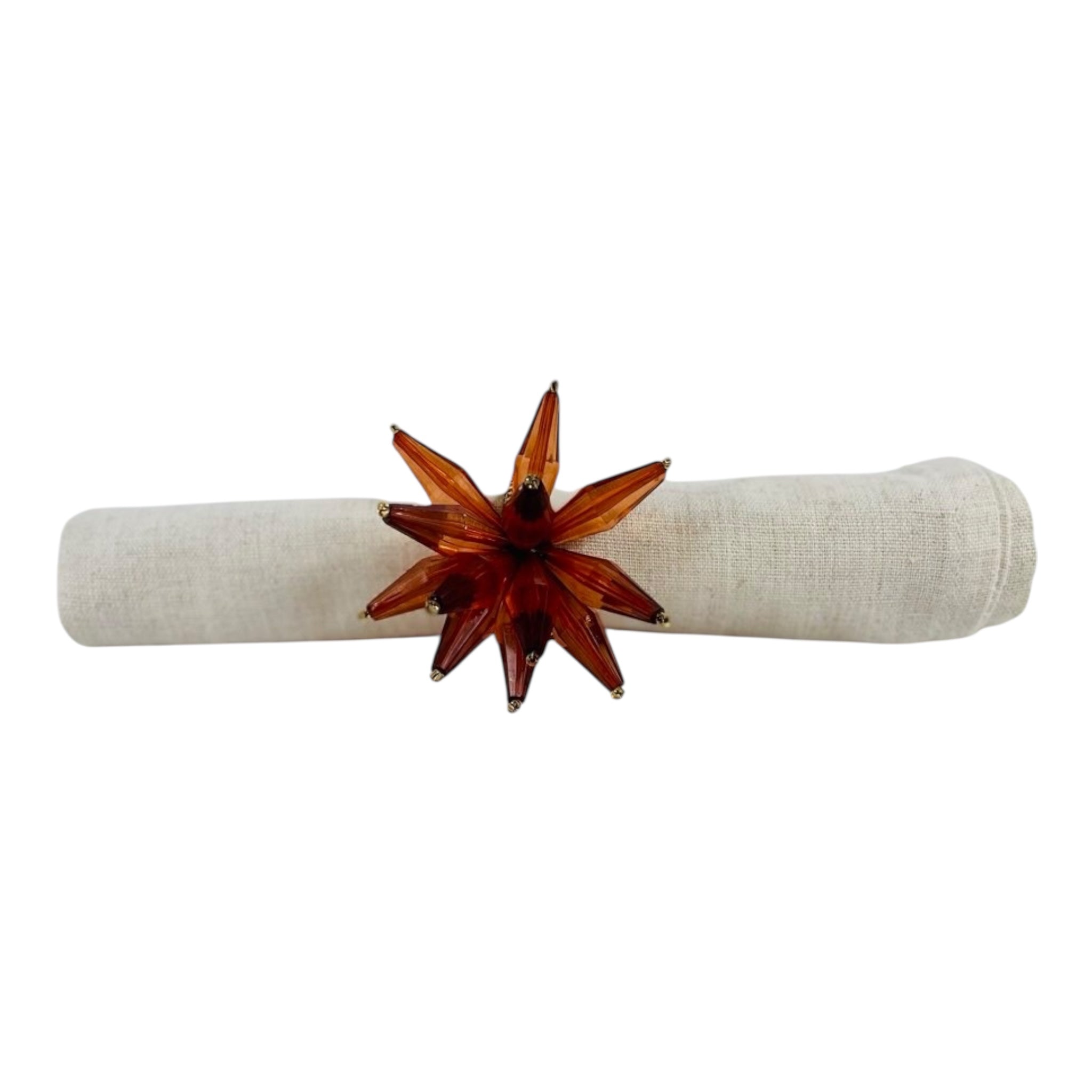 ORANGE FLOWER NAPKIN RING