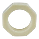 WHITE RESIN NAPKIN RING set 4