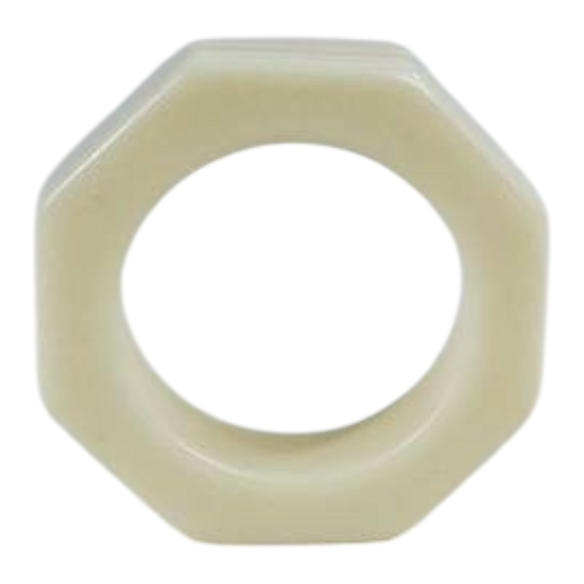 WHITE RESIN NAPKIN RING set 4