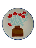 SET FRUIT&FLOWER STONEWARE PLATE