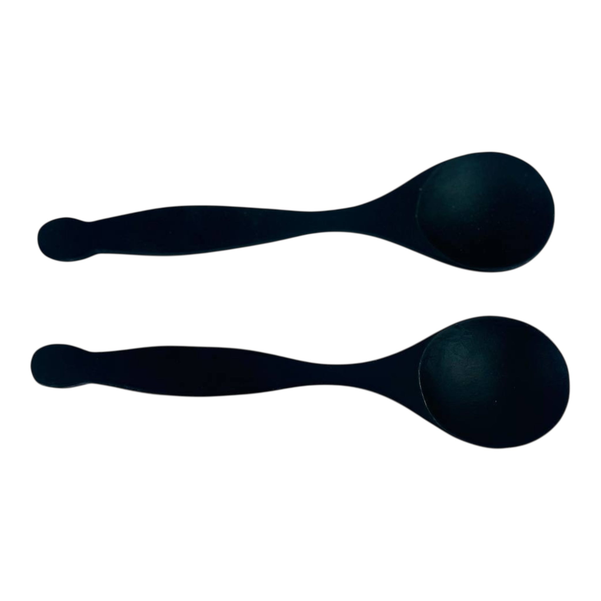 S/2 10 "L mango wood spoons with black Finish