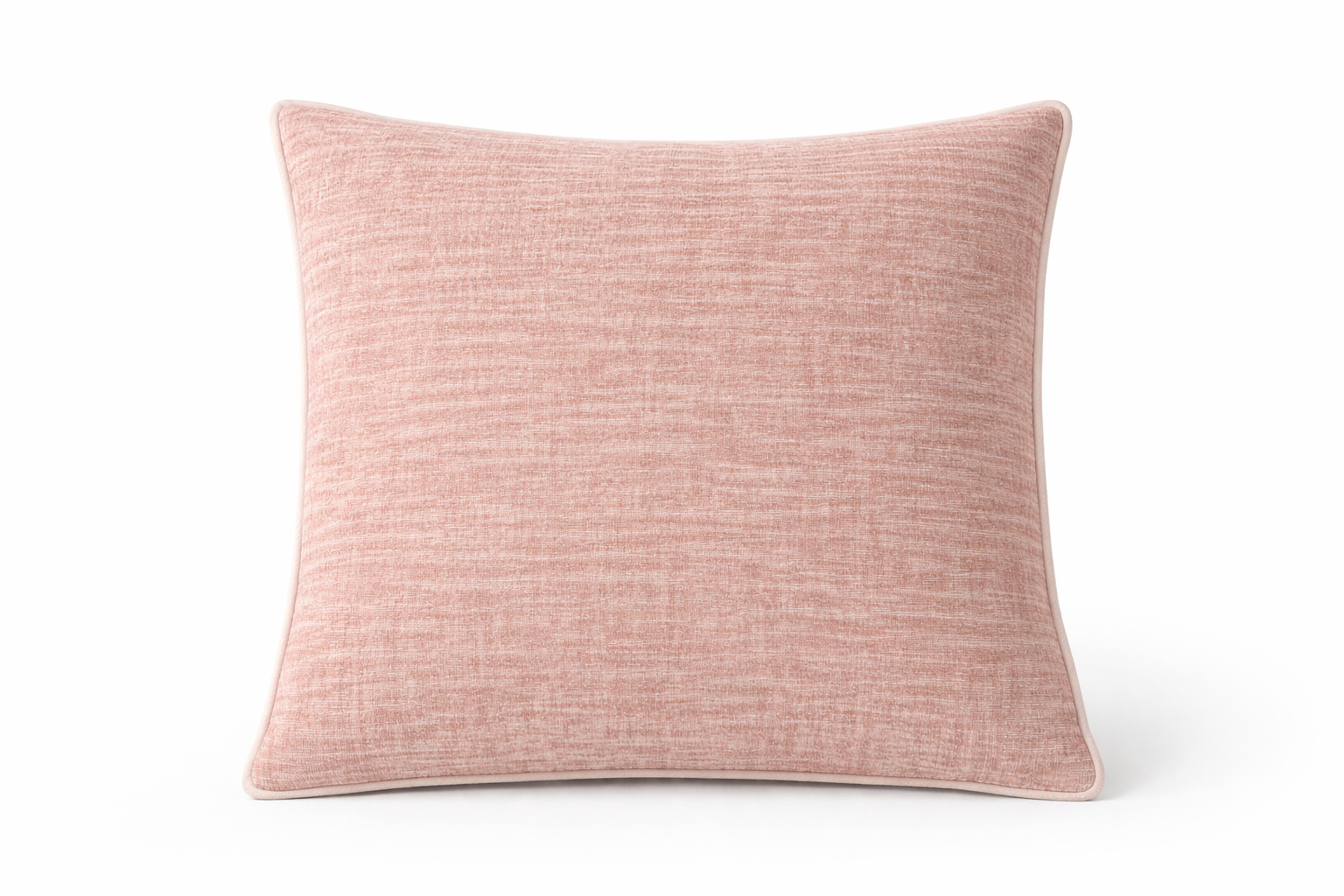 Cojín Decorativo Texturizado – Tono Rosa Claro (45 × 45 cm)