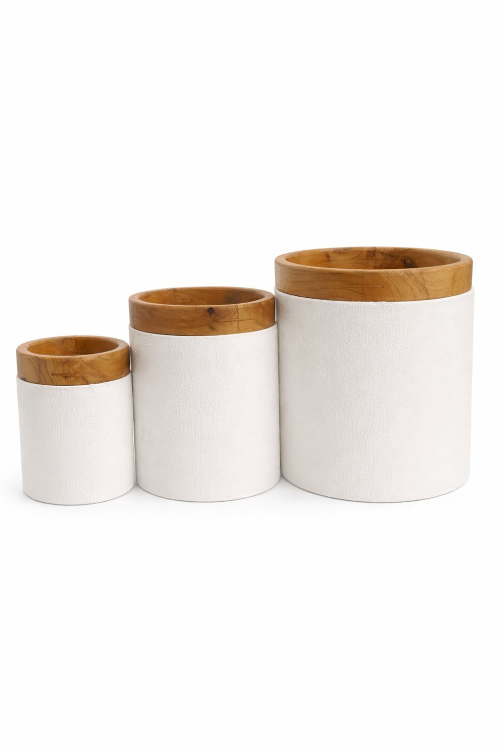 Set de 3 Cannister Blancos