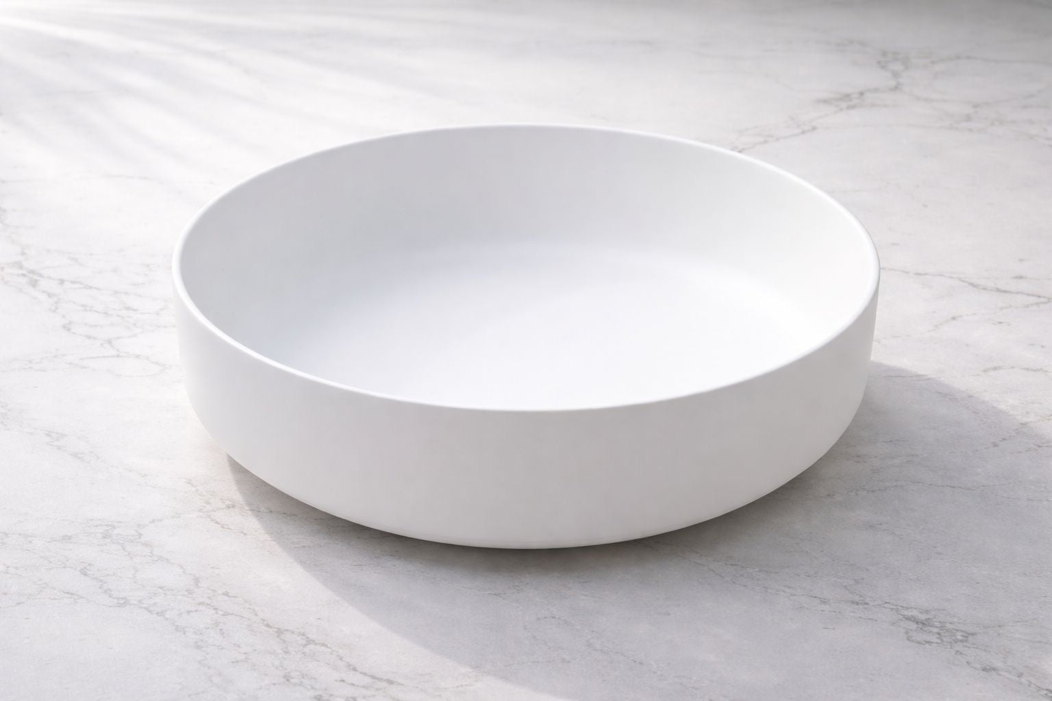 Bowl Decorativo de Cerámica Blanca (Minimalista)