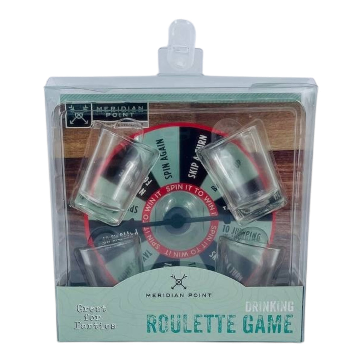 DRINKING ROULETTE GAME W 4 SHOTS
