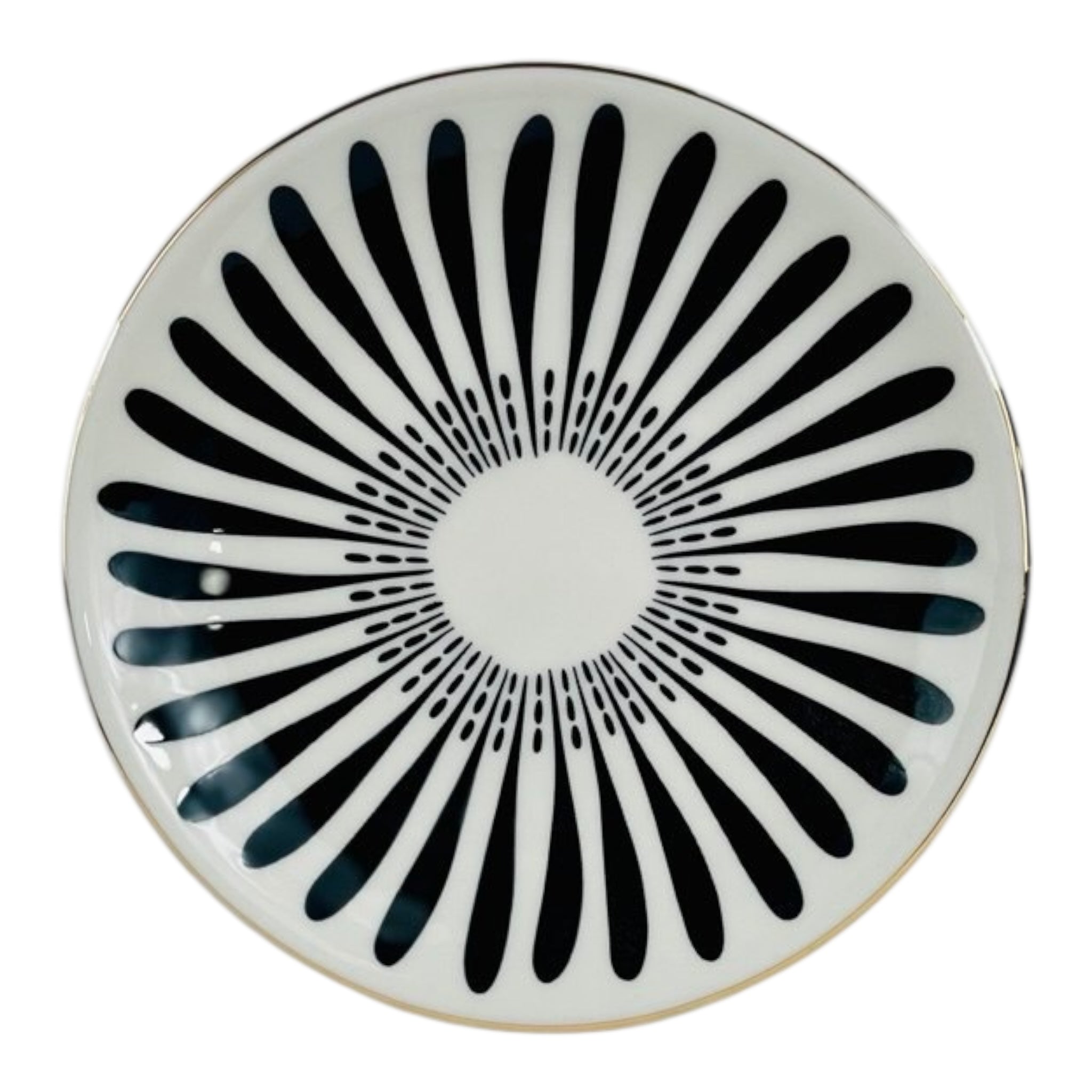 5" FLOWER STONEWARE PLATE