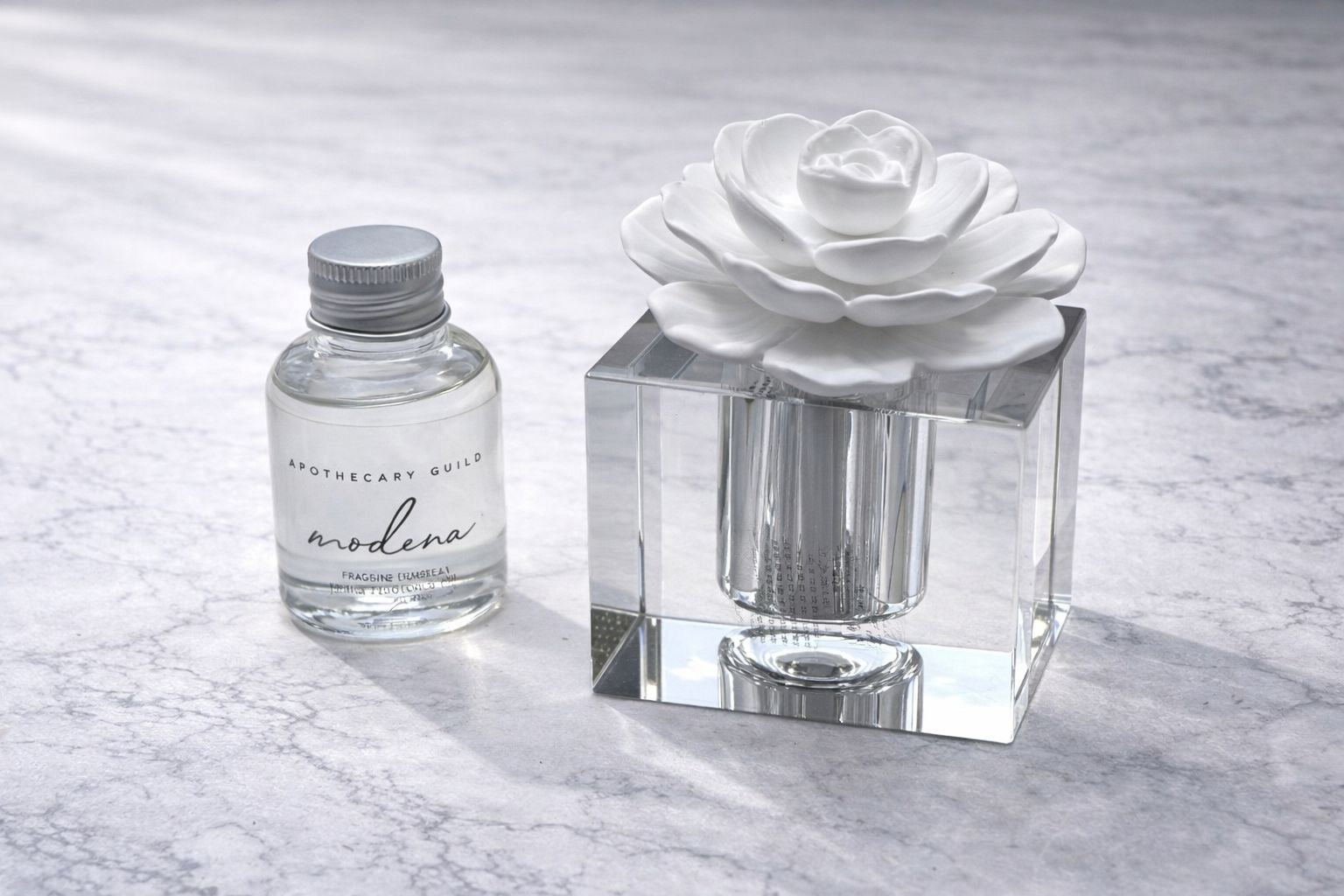 Difusor Aromático Decorativo con Flor de Cerámica