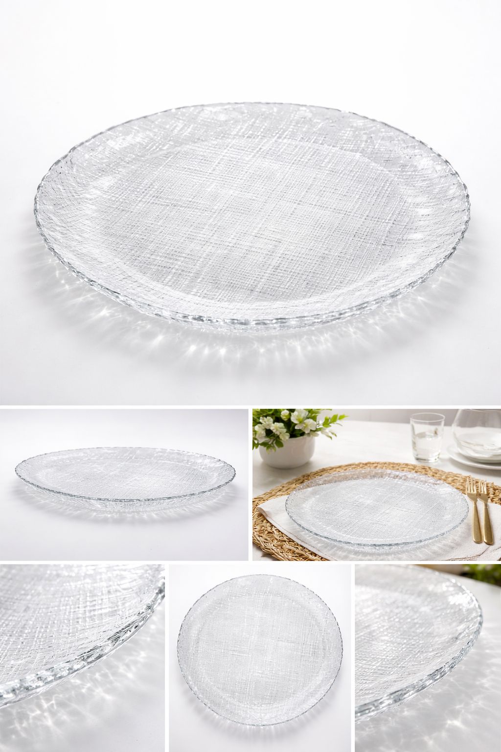 Plato Clear Llano Ikonic Set of 6