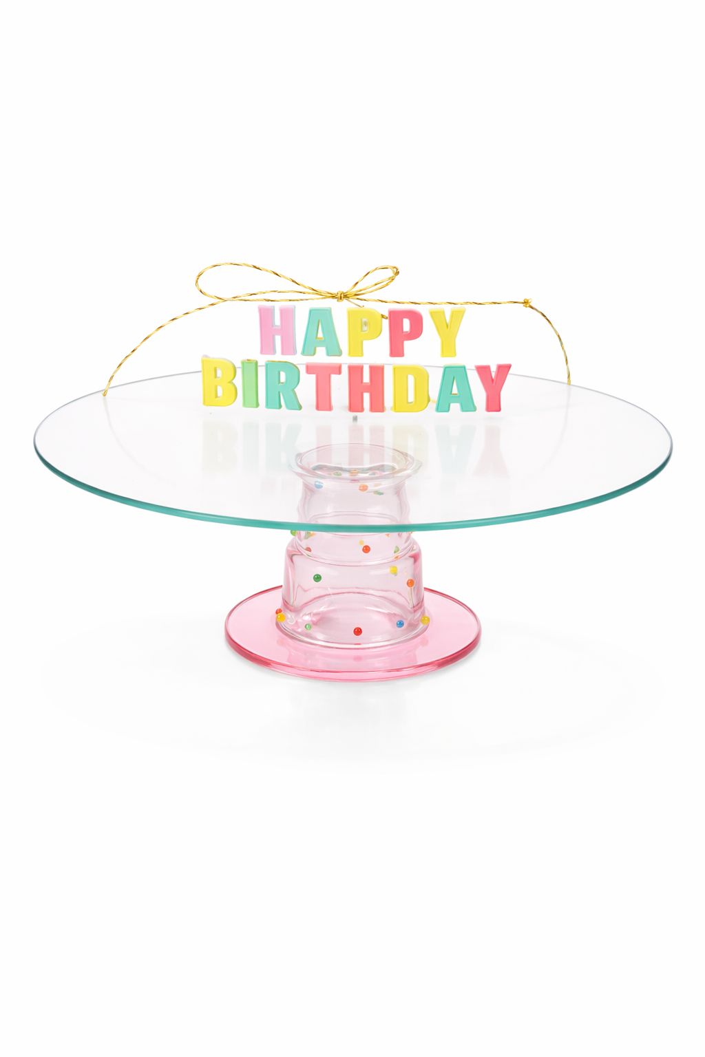 Glass Birthday Cake Stand