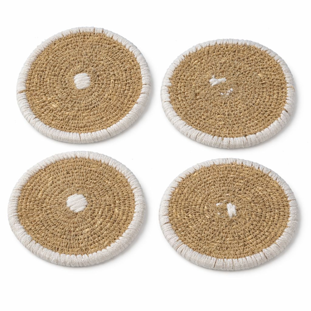 Porta Vasos de Pajilla Estilo Boho