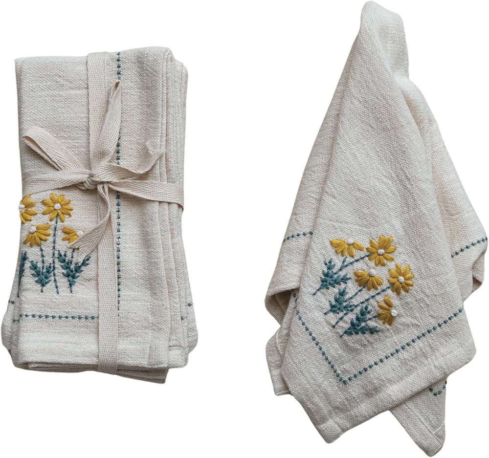 Servilleta de Tela con Diseño Floral S/4