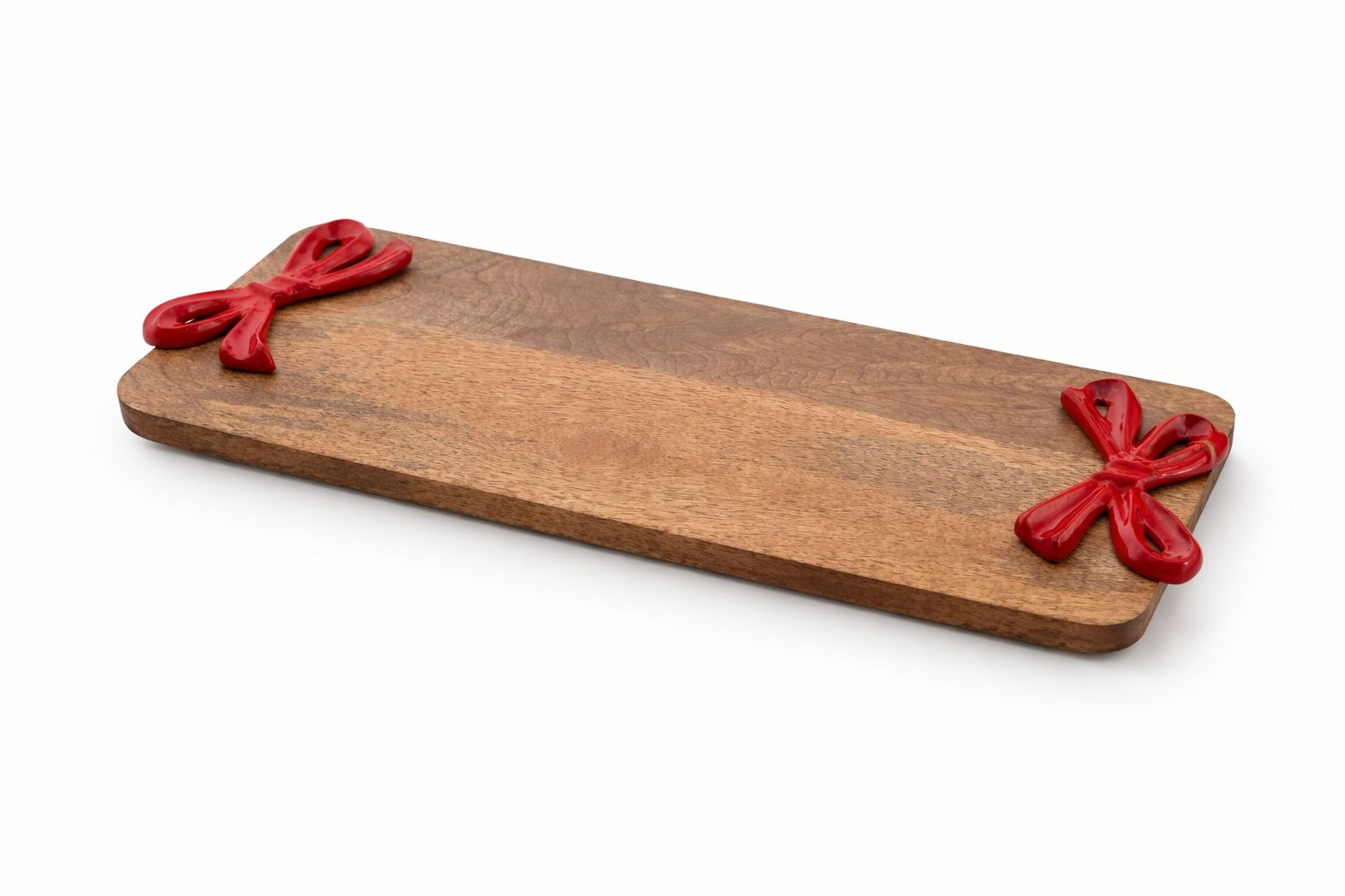 Red Bow Handle Wood Board