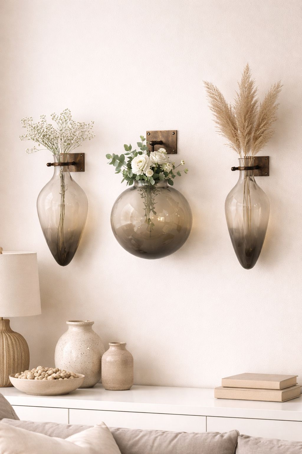 Elegante Florero Decorativo de Pared S