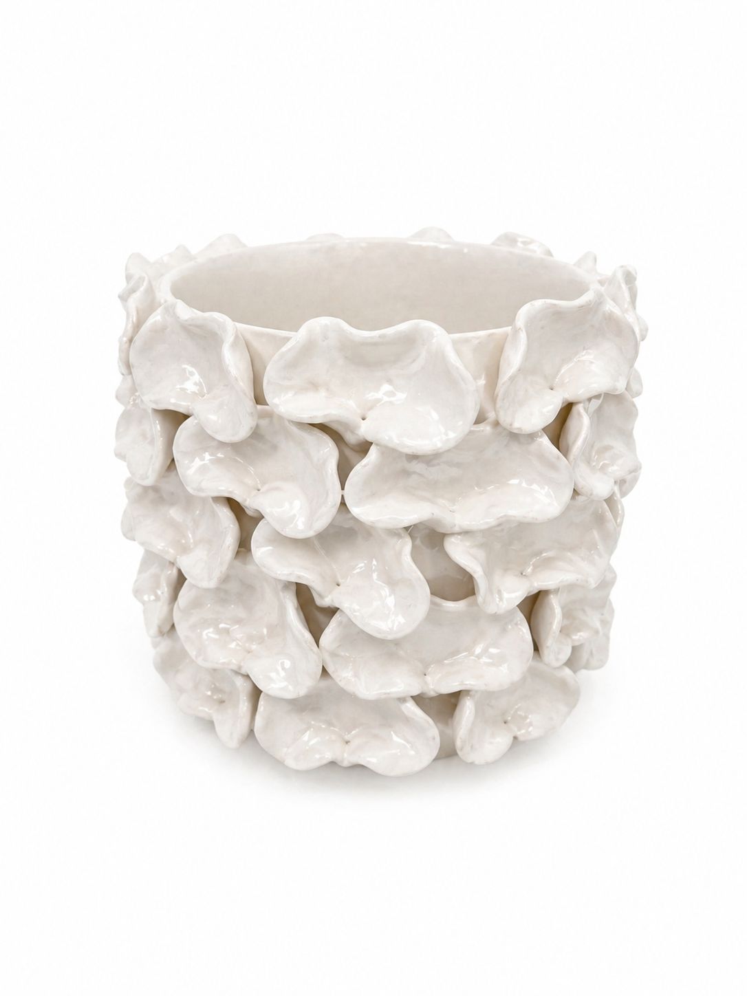 Maceta Decorativa (Pearl Ivory) M