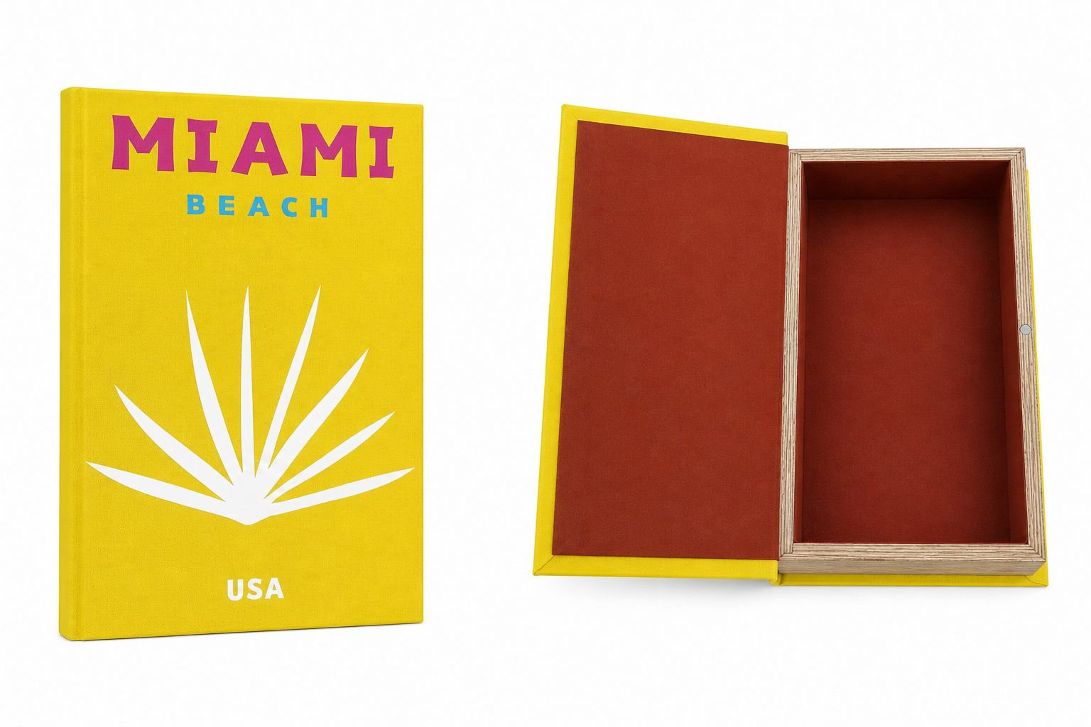 Caja Libro Miami Beach Yellow
