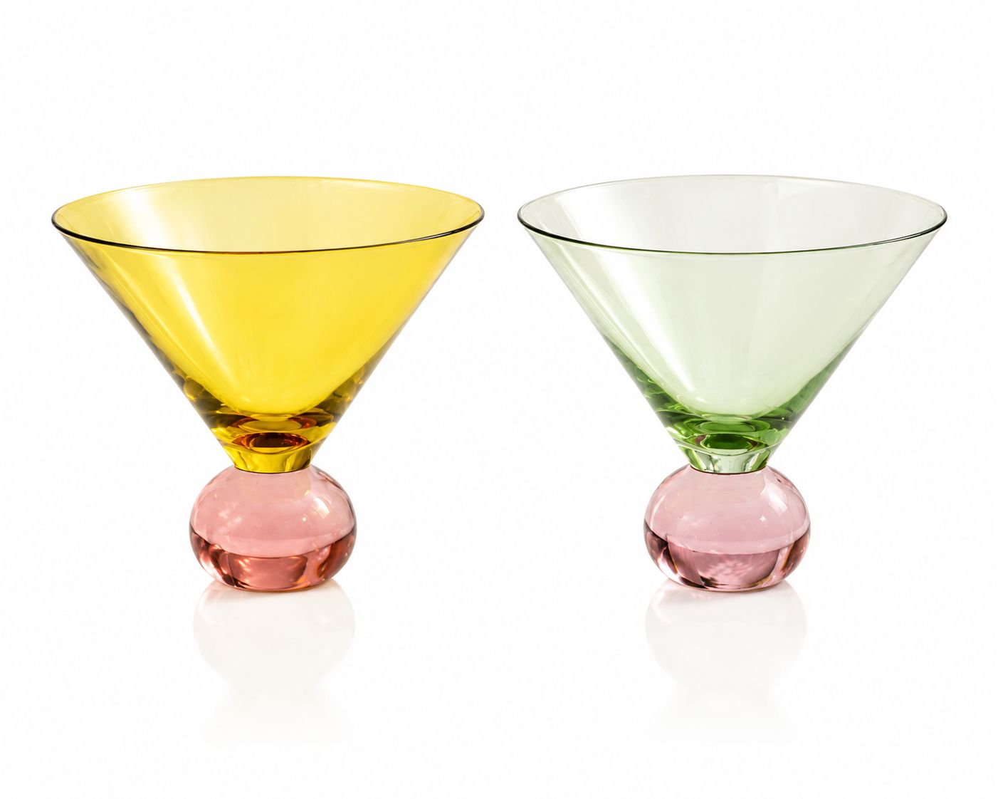 Martini Glass w Ball Stem 2 Colors