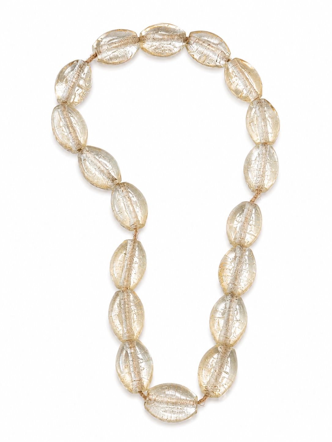 Glass Beads on Jute Cord