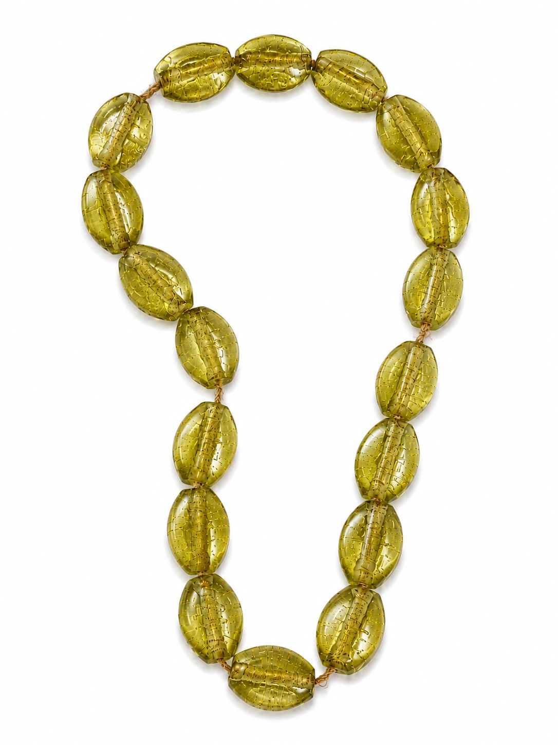 Glass Beads on Jute Cord