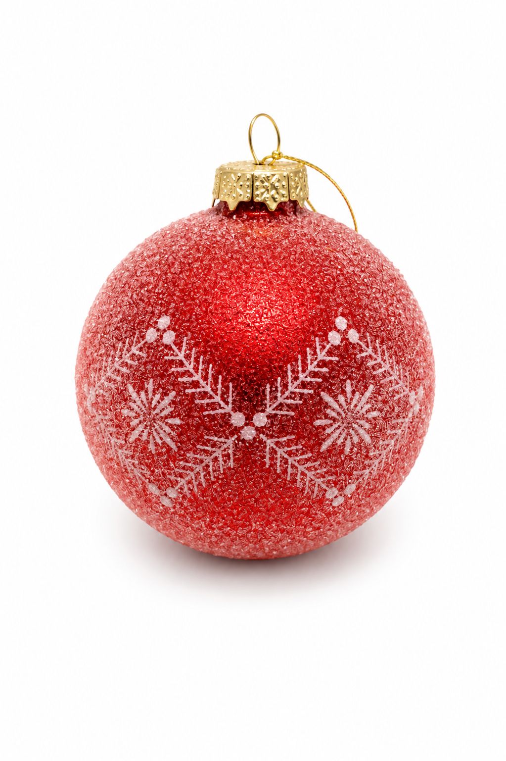 90544 RED BALL 4" ORNAMENT