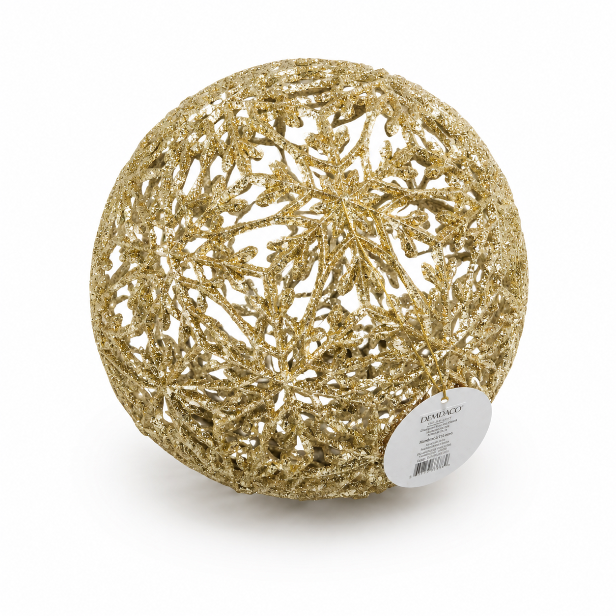 Large Gold Ball Ornament