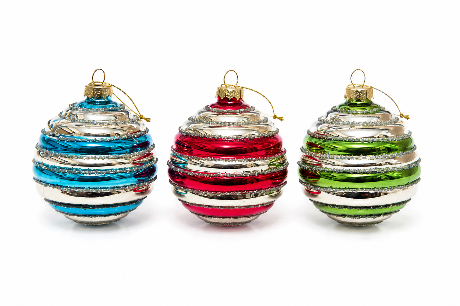 Ornament - Medium Mixed Cristal Ball S/6
