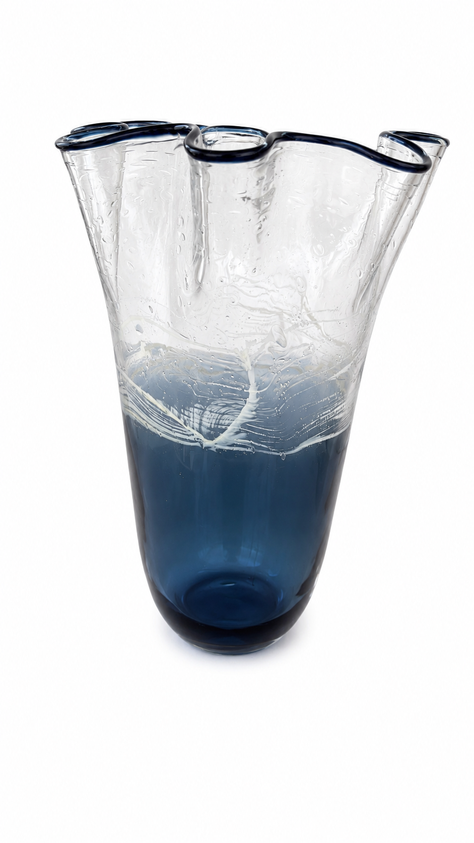Modern Glass Vase D8” H10”