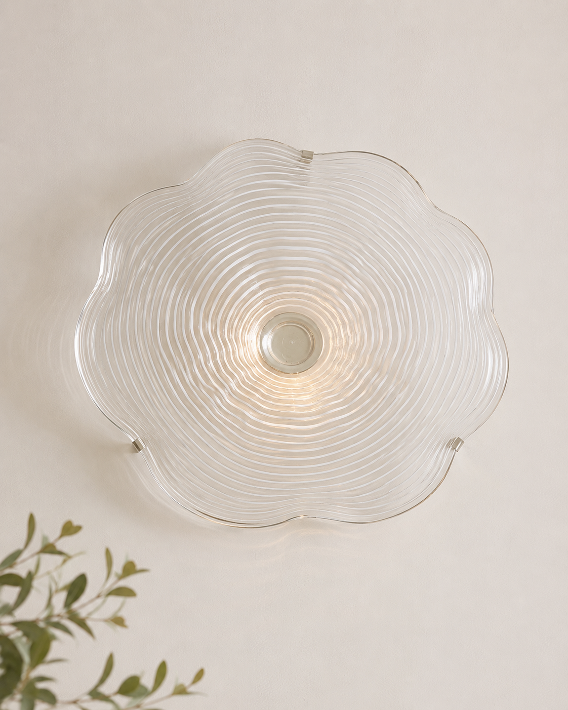 Art Glass Wall Plate D25.5” H6”