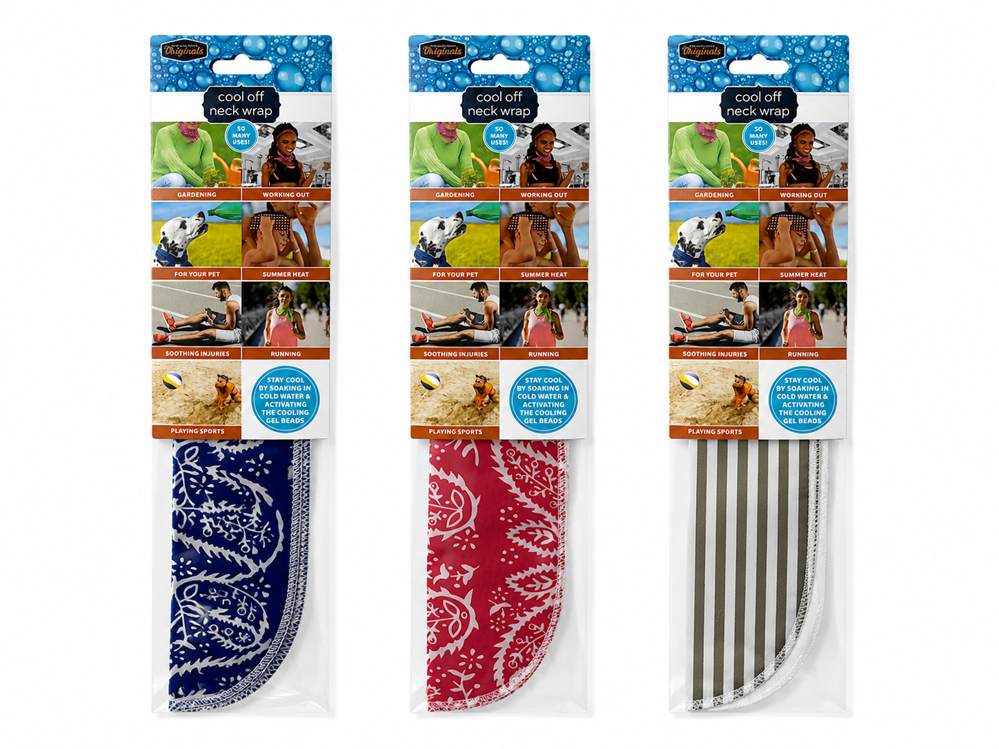 Cool off Neck Wrap Set Of 3