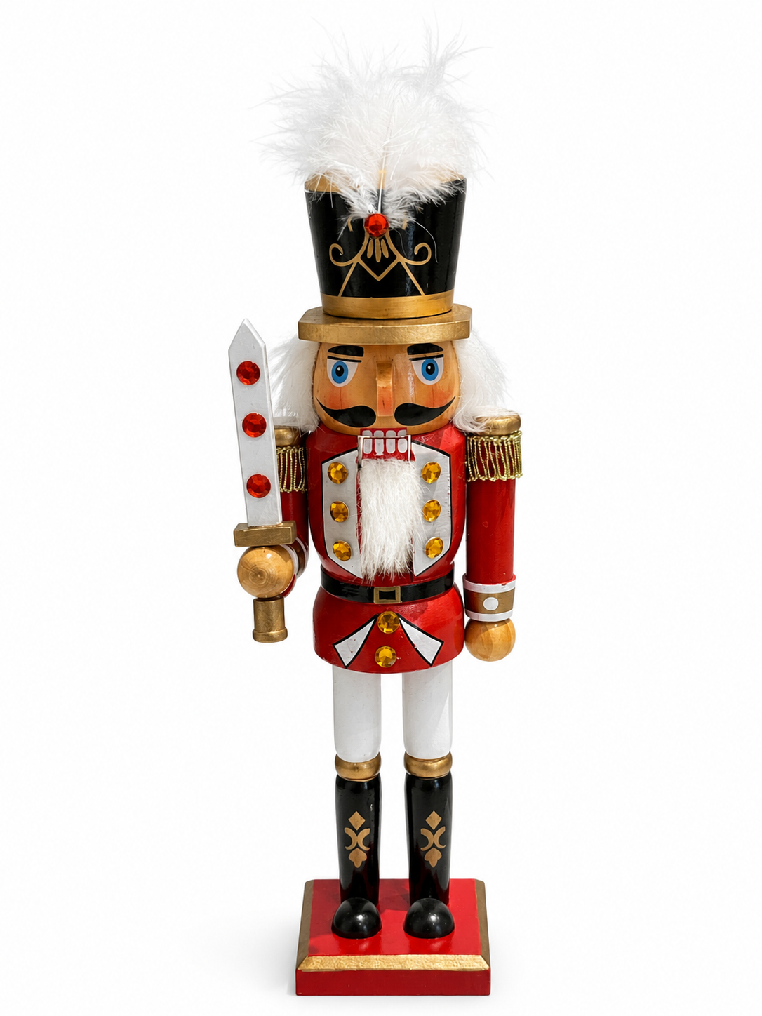 Cascanueces Guardián Escarlata Pequeño