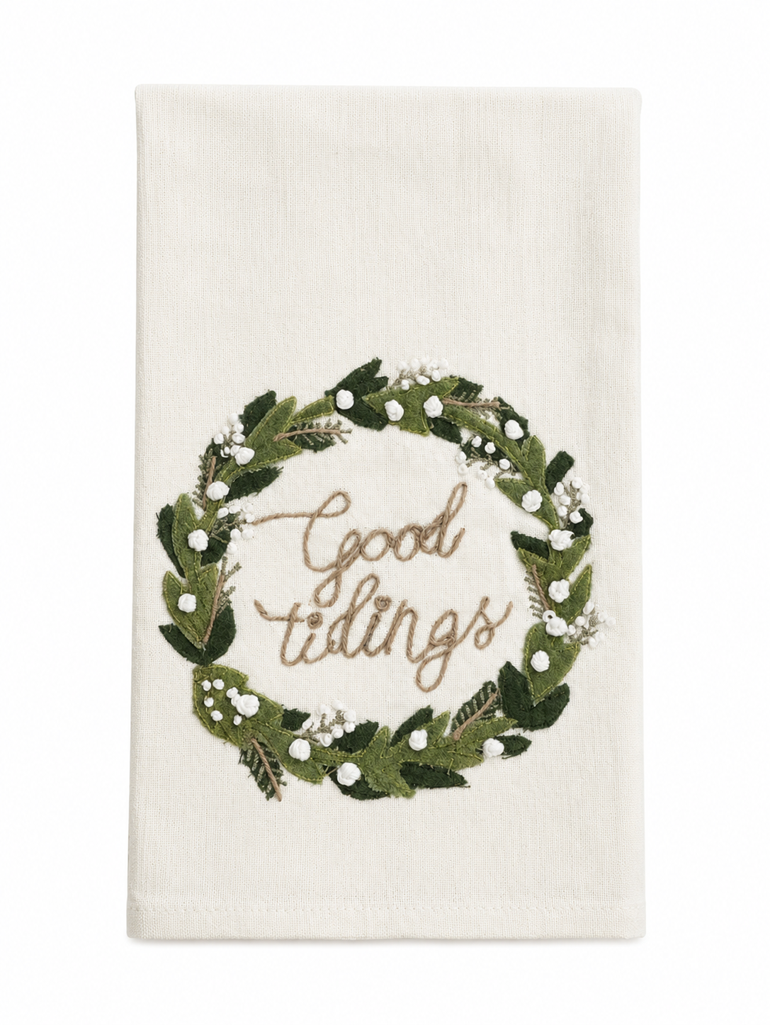 Good Thidings Wreath Kitchen Towel