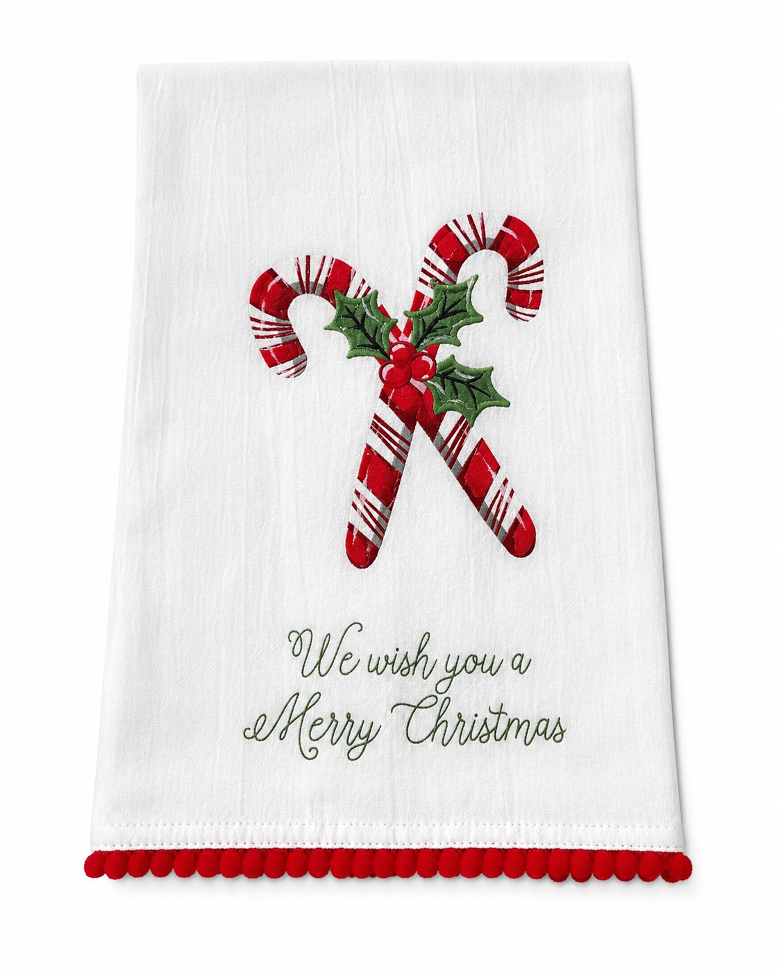 Toalla Navideña Candy Cane Wishes
