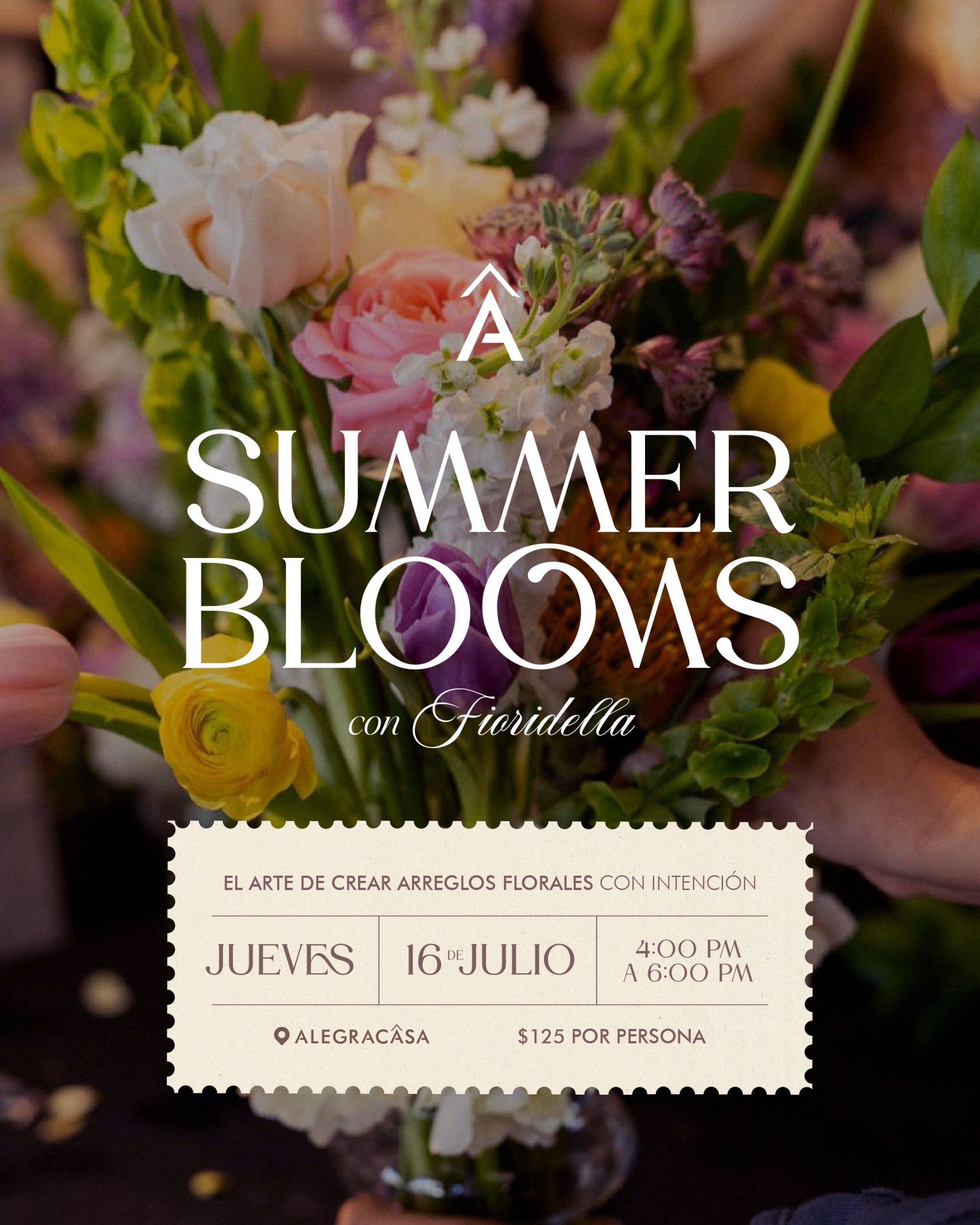 Summer Blooms: El Arte de Crear Arreglos Florales con Intención