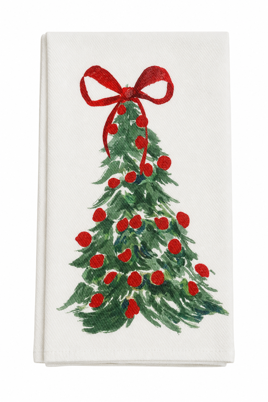 Toalla Navideña Árbol con Lazo