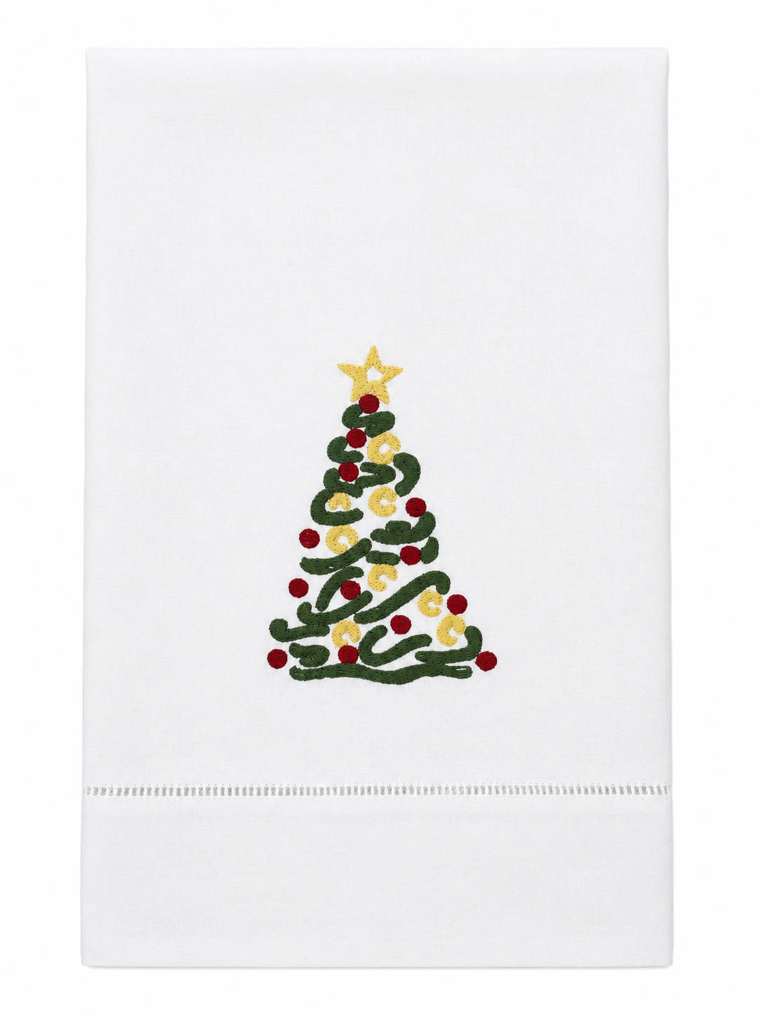 Toalla Navideña Árbol Bordado